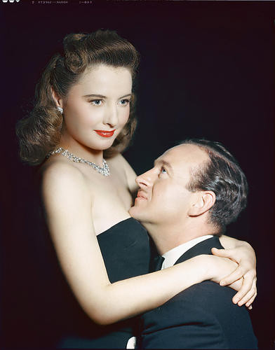 This is an image of 252146 Barbara Stanwyck & David Niven Photograph & Poster