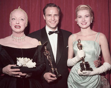 This is an image of 254518 Marlon Brando Bette Davis and Grace Kelly Photograph & Poster