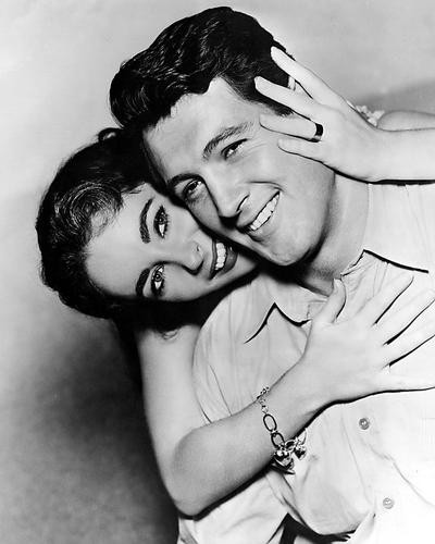 This is an image of 187730 Rock Hudson & Elizabeth Taylor Photograph & Poster