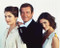 This is an image of 252068 Roger Moore,lois Chiles & Corinne Clery Photograph & Poster