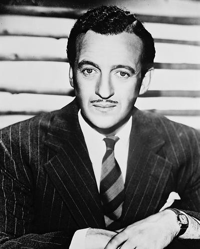 This is an image of 167425 David Niven Photograph & Poster