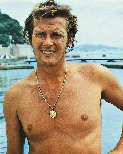 This is an image of 258295 Roger Moore Photograph & Poster