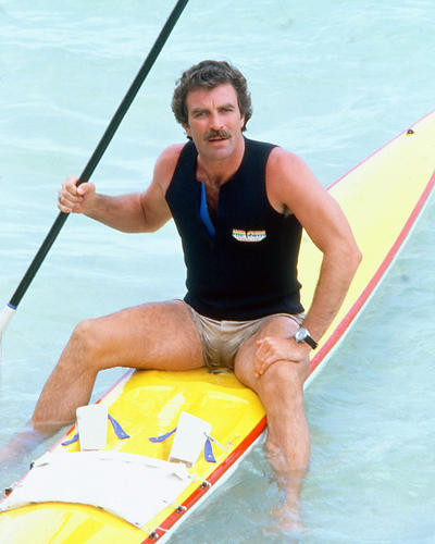 This is an image of 261603 Tom Selleck Photograph & Poster