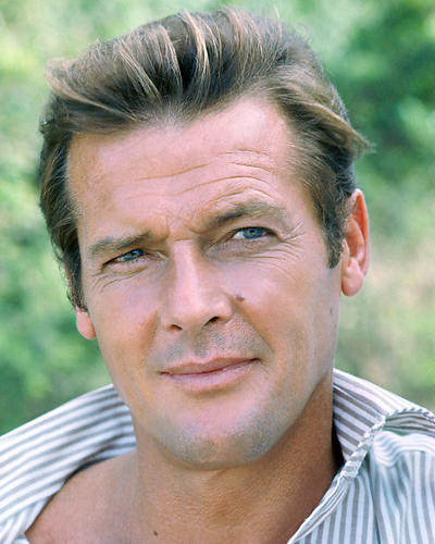 This is an image of 277083 Roger Moore Photograph & Poster