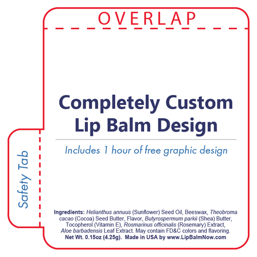 Completely Custom Lip Balm Tube Label