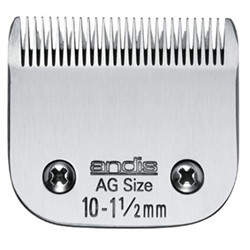 Detachable steel blades fit all Andis AG, AGC, AGP, AGR+ and AGRC models. Leaves hairs 1/16” - 1.5 mm