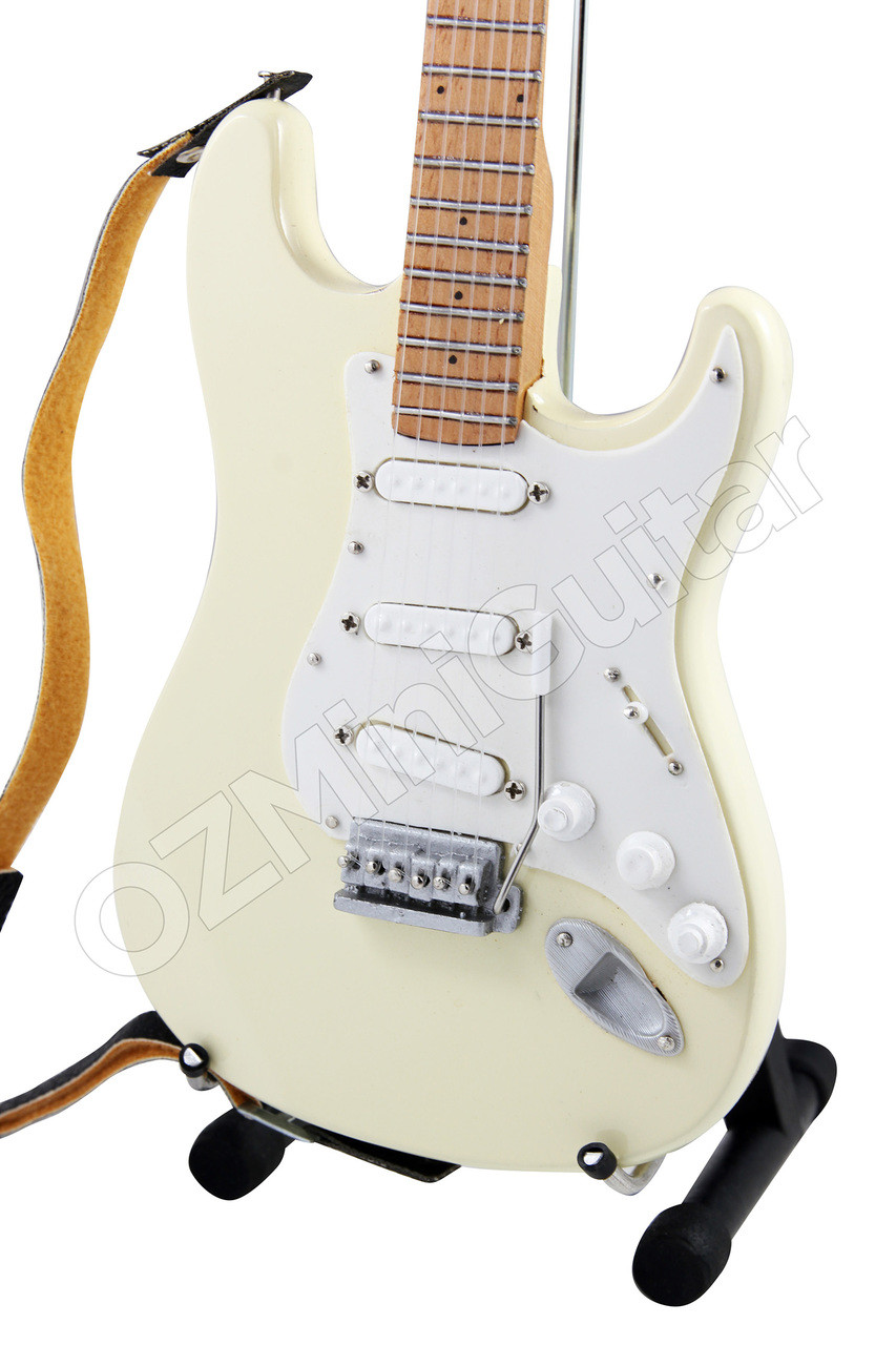 Miniature Guitar Jimi Hendrix Woodstock Ivory - OZMiniGuitar