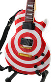 Miniature Guitar Zakk Wylde Red & White BULLSEYE