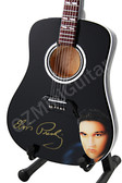 Miniature Acoustic Guitar Elvis Presley Black