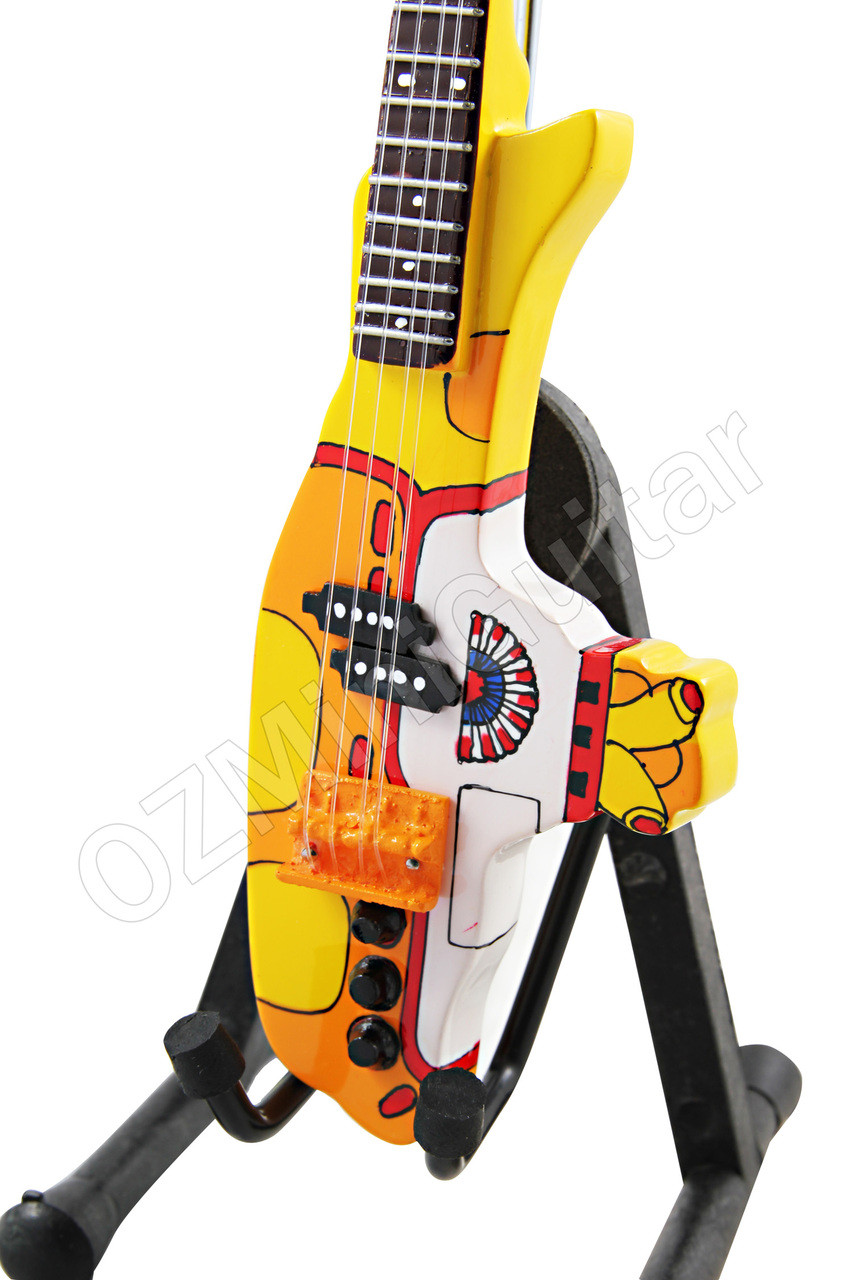 Miniature Guitar THE BEATLES Yellow Submarine Bass OZMiniGuitar