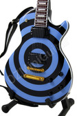 Miniature Guitar Zakk Wylde Blue & Black BULLSEYE