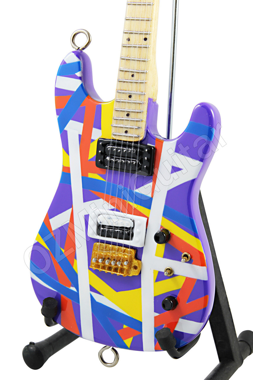 Miniature Guitar Purple Striped Kramer Pacer - OZMiniGuitar