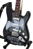 Miniature Guitar Art Series Led Zeppelin Black