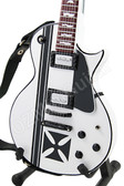 Miniature Guitar James Hetfield METALLICA Iron Cross White