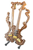 Miniature Guitar Yngwie Malmsteen Hand Carved Doubleneck