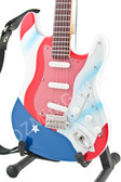 Miniature Guitar Joe Perry Aerosmith American Flag