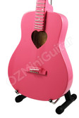 Miniature Acoustic Guitar Pink Love