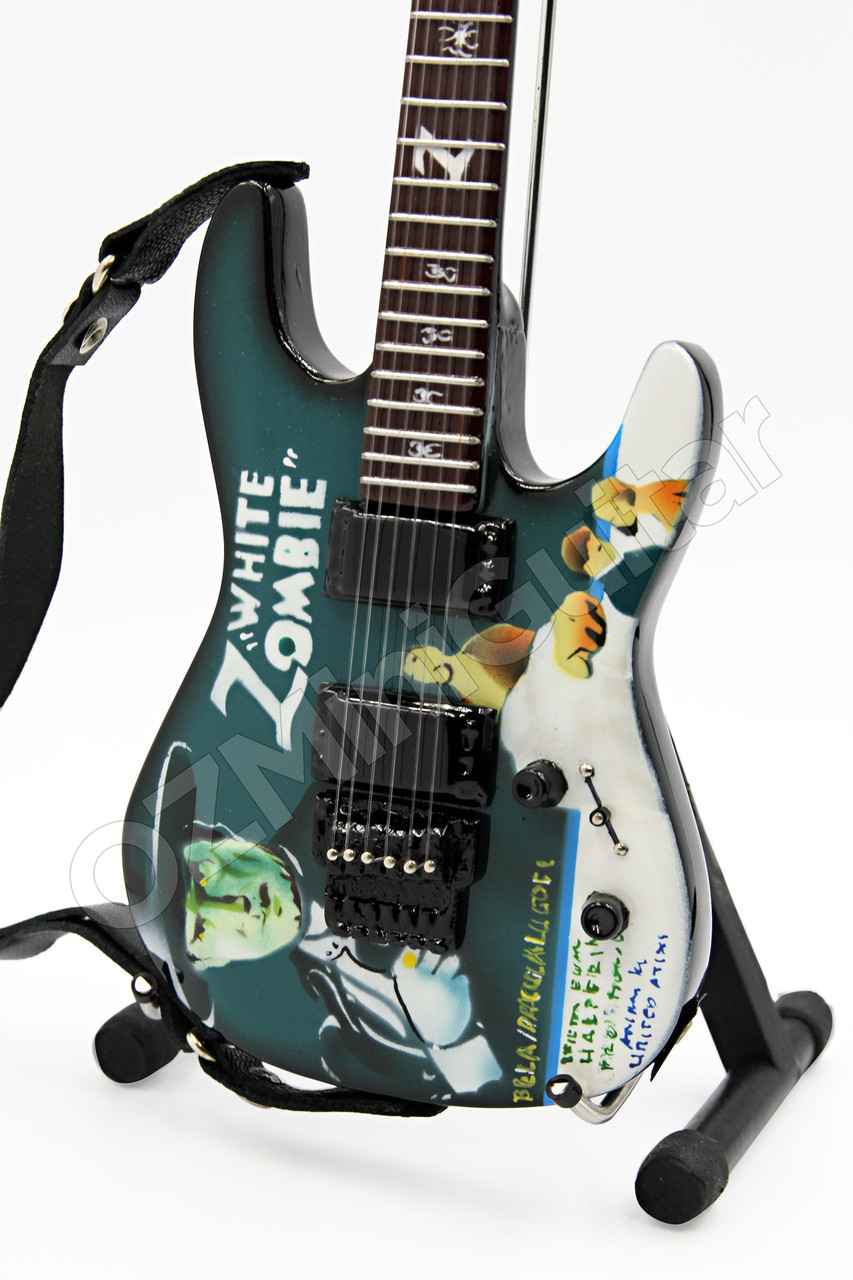 Miniature Guitar Kirk Hammett Metallica White Zombie - OZMiniGuitar