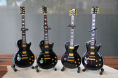 Miniature Guitar KISS Black Les Paul Set