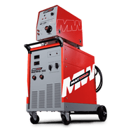 he Matweld 500 MIG is a fully Industrial Silicone rectifier type welder.
Suitable for Heavy Duty applications, with a 110-540amp range with 30 setting Step Controlled Transformer Technology.