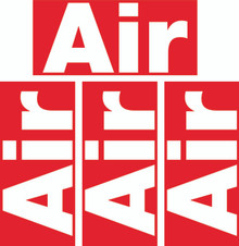 Side Sticker AIR - RED (2 sets per page)