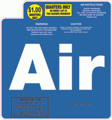 Air Machine Sticker WINTER TIP BLUE (Qty 5)