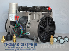 THOMAS 2685PE40 Air Motor (Starts Under Pressure) 110V w/Additional Accessory Kit