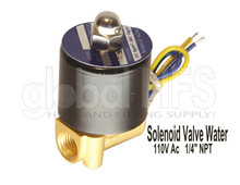 Water Solenoid 110Ac  1/4"NPT