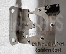 Coin Mech w/Cherry Switch - Stainless Steel