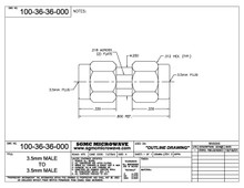 100-36-36-000:  3.5mm MALE TO 3.5mm MALE (IN-SERIES ADAPTER)