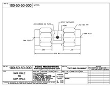 100-50-50-000:  SMA MALE TO SMA MALE (IN-SERIES ADAPTER)
