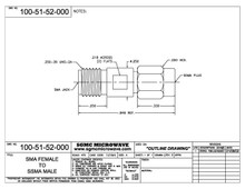100-51-52-000:  SMA FEMALE TO SSMA MALE (BETWEEN-SERIES ADAPTER)