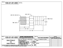 100-51-81-000:  SMA FEMALE TO SMB FEMALE (BETWEEN-SERIES ADAPTER)