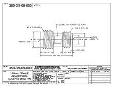 350-31-09-000:  1.85mm FEMALE RECEPTACLE, SPARKPLUG (ACCEPTS .009" DIA PIN)