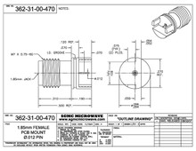 362-31-00-470:  1.85mm FEMALE PCB EDGE MOUNT / .012" DIA PIN (.047" BOARD THICKNESS)