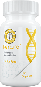 Percura® is a specially formulated medical food intended for the dietary management of the altered metabolic processes associated with pain, inflammation and loss of sensation due to peripheral neuropathy.