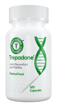 Trepadone® is a specially formulated Medical Food intended for the dietary management of the altered metabolic processes associated with pain and inflammation related to joint disorders. 