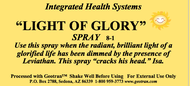 Light of Glory Spray 8 oz