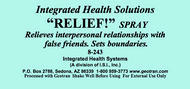 Relief Spray 8 oz