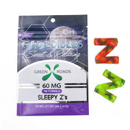 GREEN ROADS | CBD EDIBLES | SLEEPY Z'S | 50MG | 2 PIECES