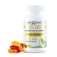 GREEN ROADS |  CBD EDIBLES | RELIEF GUMMIES | 400MG | 40 PIECES