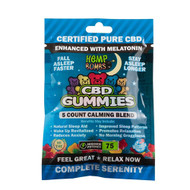 HEMP BOMBS | CBD GUMMIES | WITH MELATONIN | 5PACK | 75MG | DISPLAY OF 12
