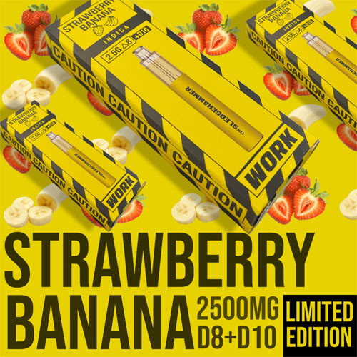 Work D8 Work | HHC + Delta 8 + Delta 10 Disposable Device | 2.5ML - vapesale247
