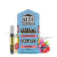 Tre House Live Resin Delta 8 Cartridges | Display of 5