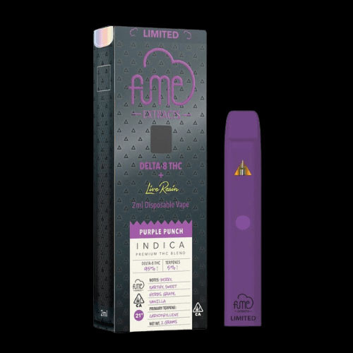 FUME EXTRACTS Limited Delta 8+Live Resin 2g Disposable Vape Display