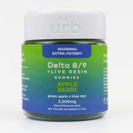 Urb Delta 8/9 + Live Resin Gummies | 3500mg Jar (100mg per Piece)