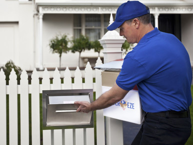 Fence parcel letterbox by Deliver-Eze presents an upmarket face to the street.