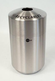 Cleanline Stainless Steel Envirospin Recycling Bin 20ES - 20 Gallon FREE SHIPPING