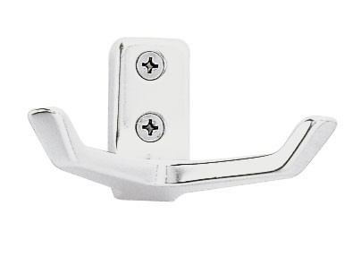 Peter Pepper 2077 AL Aluminum Double Prong Coat Hook - Anodized