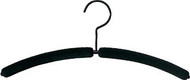 Peter Pepper 1101 Coat Hanger with No Slip Rubberized Sleeve - Black
